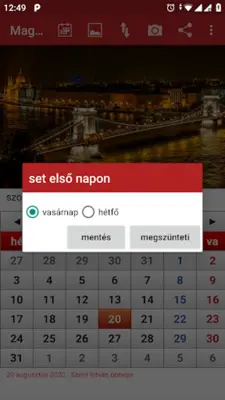 Hungary Calendar android App screenshot 2